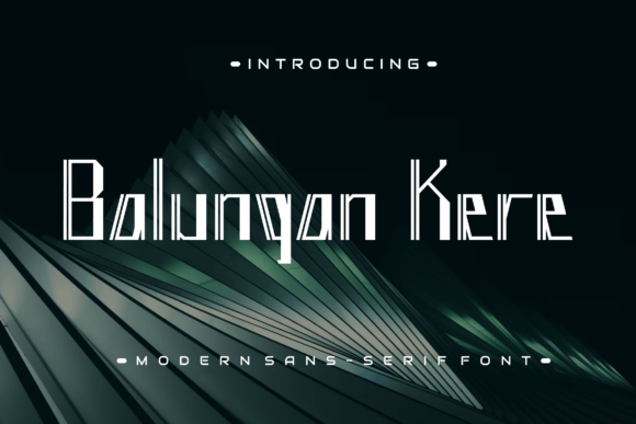 Balungan Kere Font for Creative Publishing