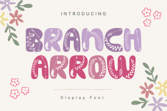 Branch Arrow Font for Web Design