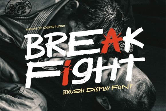 Break Fight Font: Modern Display Type