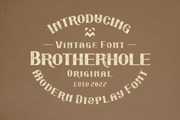 Brotherhole Font for Web Design
