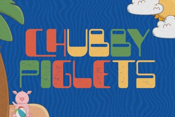 Chubby Piglets Font for Web Design
