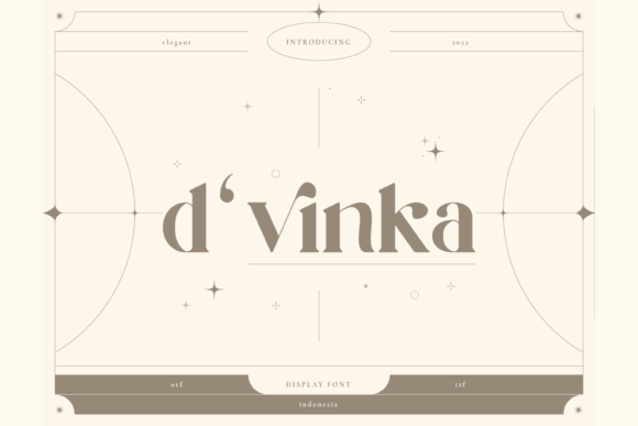 D vinka Font for Business Branding