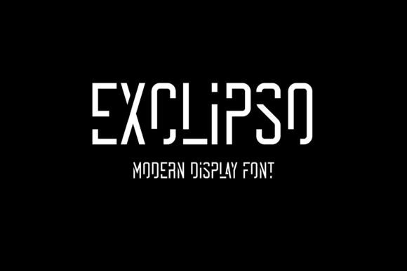 Exclipso: A Bold Display Font for Digital Campaigns