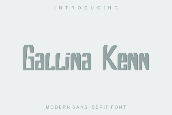 Gallina Kenn: A Bold Font for Creative Projects