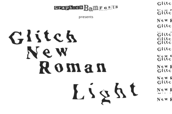 Glitch New Roman Light Font