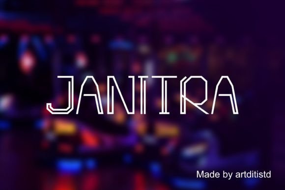 Janitra: A Bold Display Font for Creative Projects