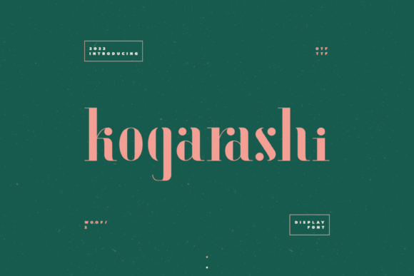 Kogarashi Font for Creative Makers