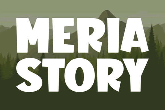 Meria Story Font for Creative Projects