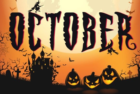 October: A Halloween Font for Creative Projects