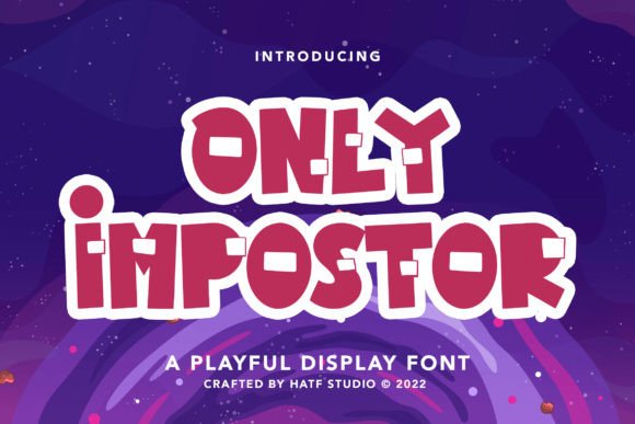 Only Impostor Font for Creative Projects
