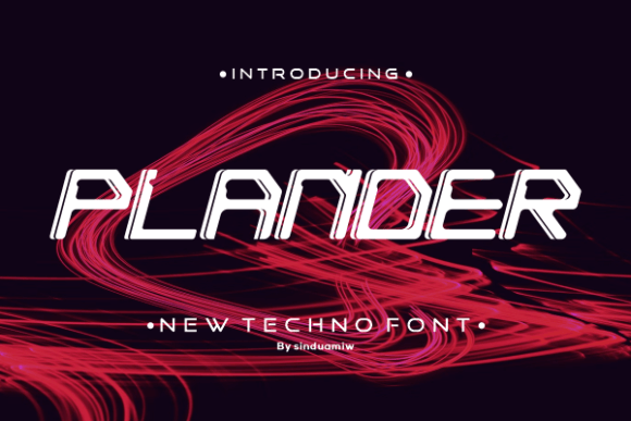 Plander: Modern Display Font for Creative Makers