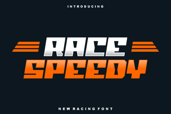 Race Speedy Font for Creative Projects