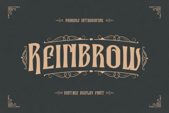 Reinbrow: Vintage Font for Business Style