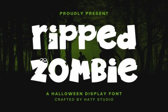 Ripped Zombie Font for Creative Projects