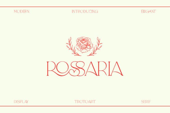 Rossaria: A Classy Display Font for Small Businesses