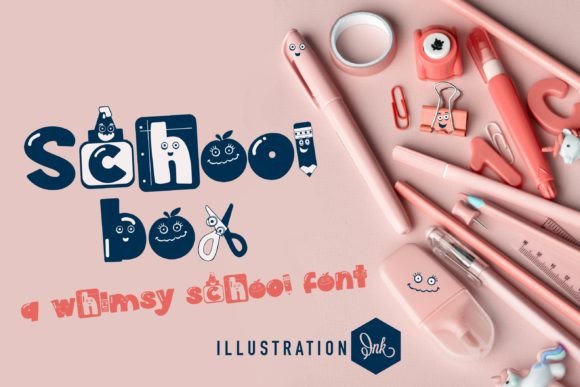 School Box: A Playful Display Font