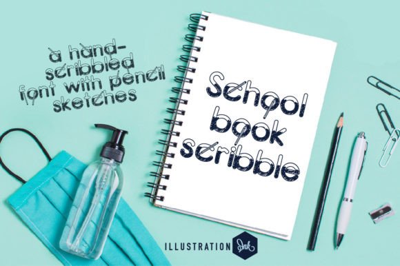 Schoolbook Scribble: Free Font Download