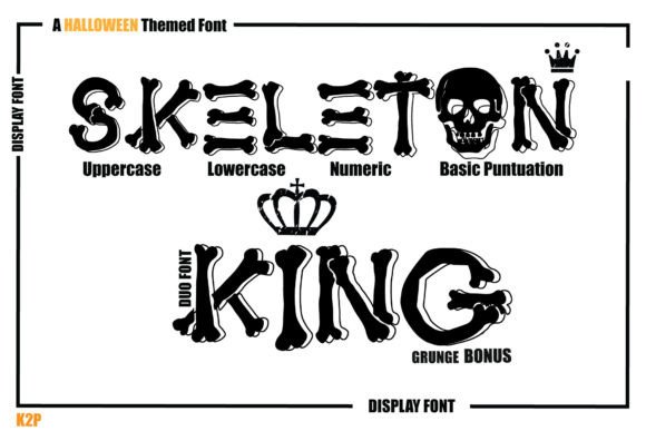 Skeleton King Font for Creative Brands