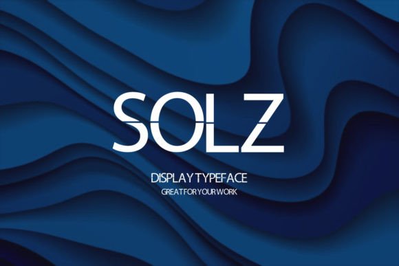 Solz: A Modern Display Font