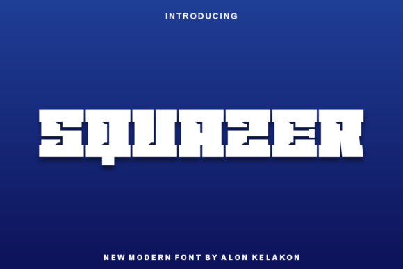 Squazer: A Bold Display Font for Impactful Campaigns