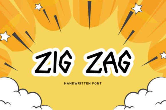 Zig Zag Font: A Curved Typographic Statement